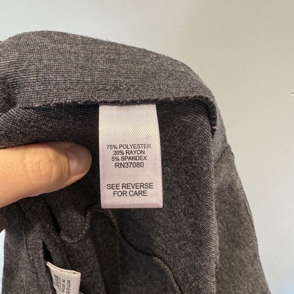 Cato Midi Pencil Skirt Stretch Knit High Waist Office Classic Women 22/24W Gray - Picture 4 of 8